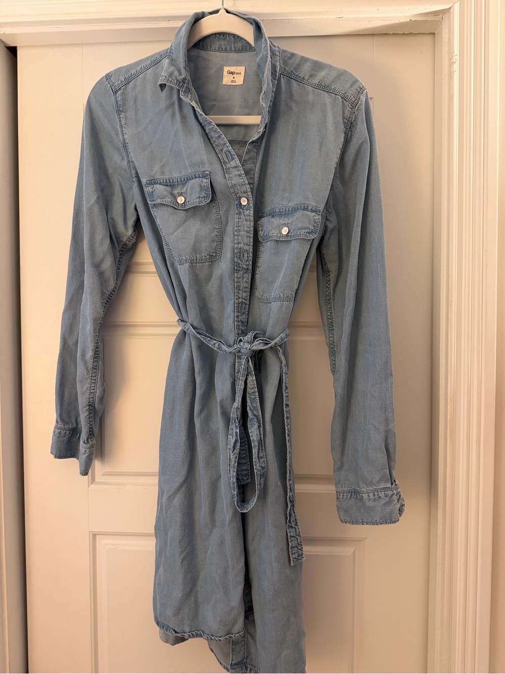 GAP 1969 Light blue denim dress with belt